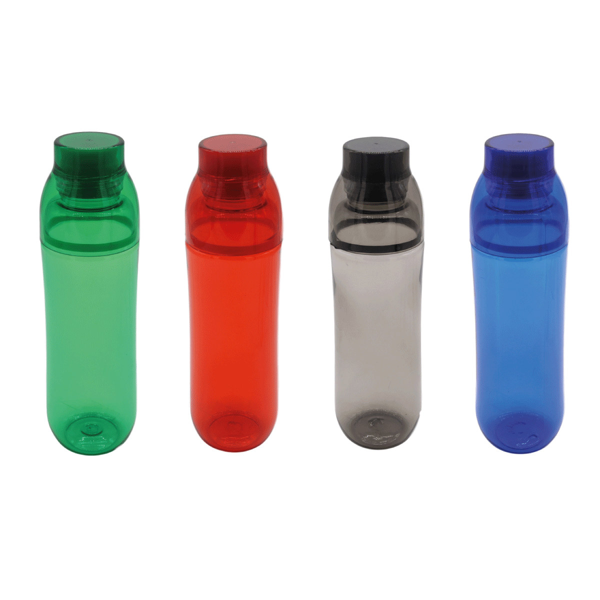 BOTELLA PLÁSTICA DE COLOR CON TAPA ROSCA