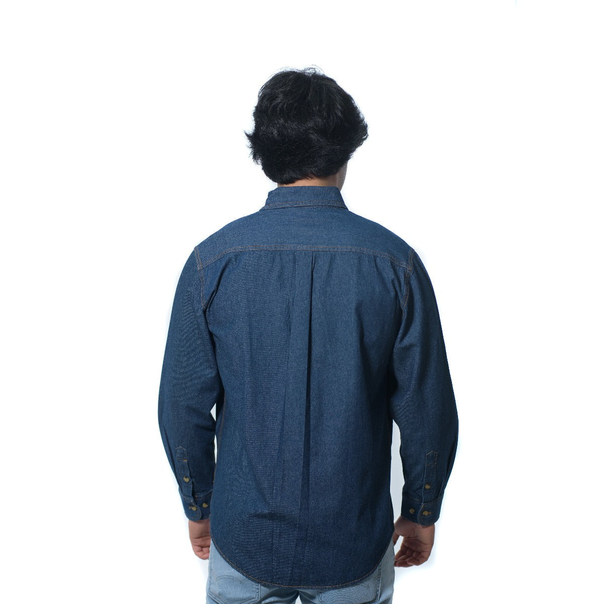 CAMISA JEANS MANGA LARGA DE HOMBRE