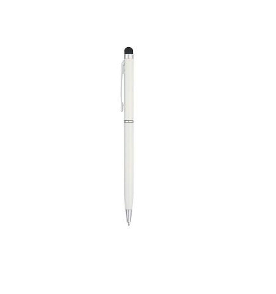PLUMA DE METAL CON STYLUS NEGRO