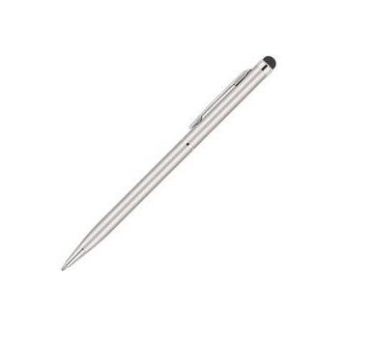 PLUMA DE METAL CON STYLUS NEGRO