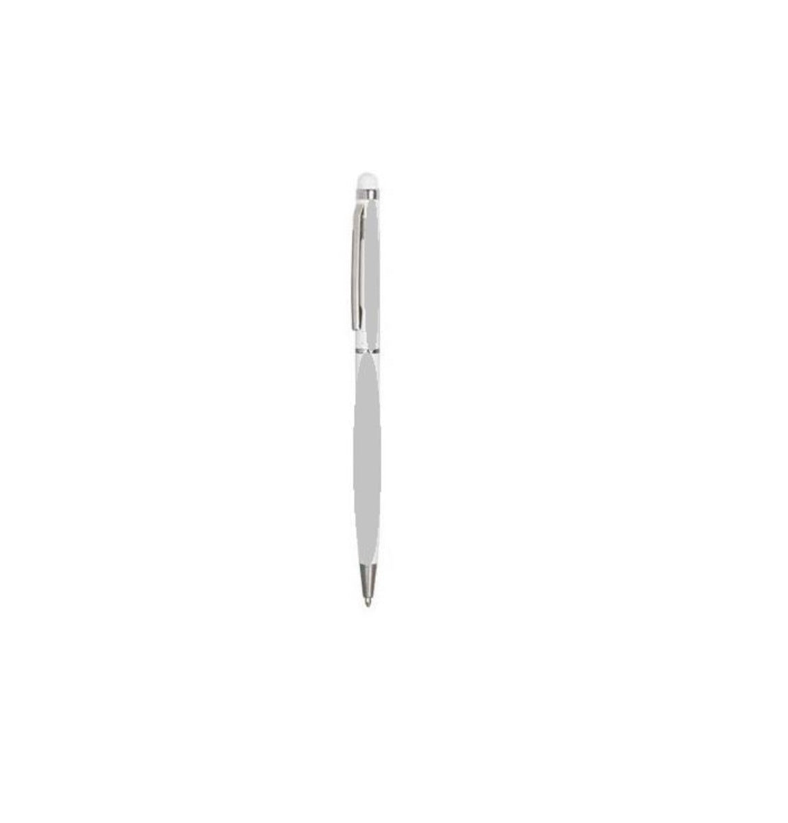 PLUMA EN ALUMINIO SLIM DELGADA CON STYLUS DEL COLOR