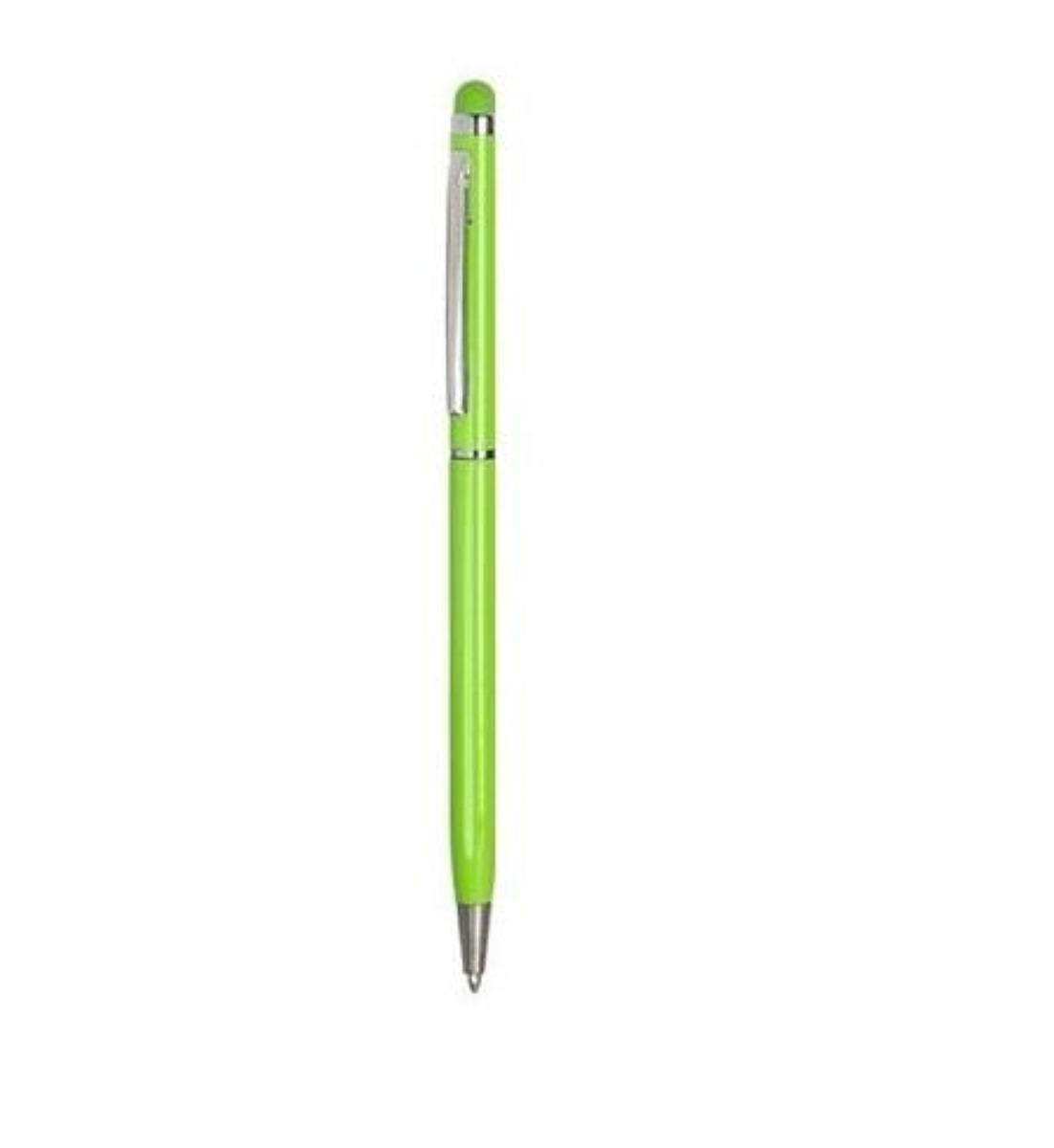 PLUMA EN ALUMINIO SLIM DELGADA CON STYLUS DEL COLOR