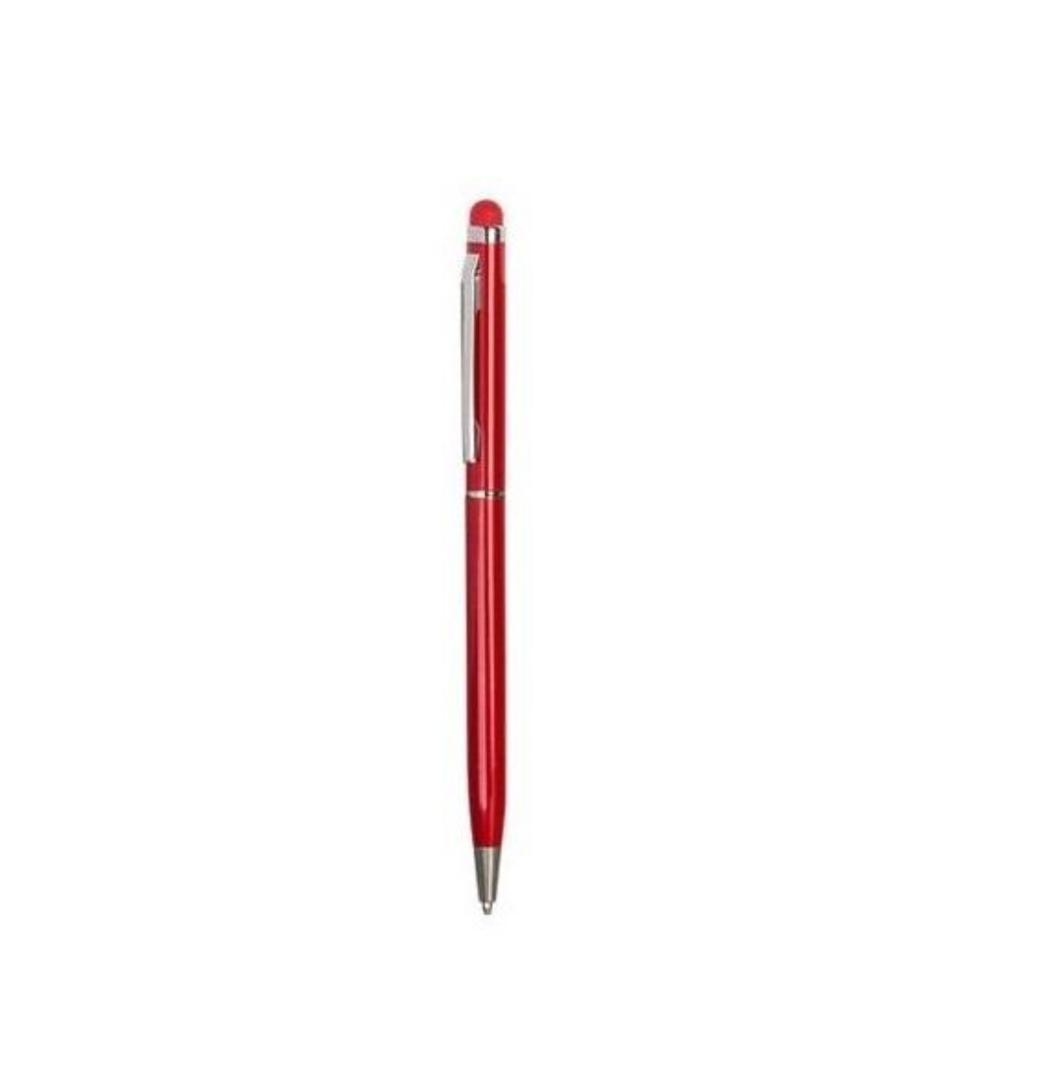PLUMA EN ALUMINIO SLIM DELGADA CON STYLUS DEL COLOR