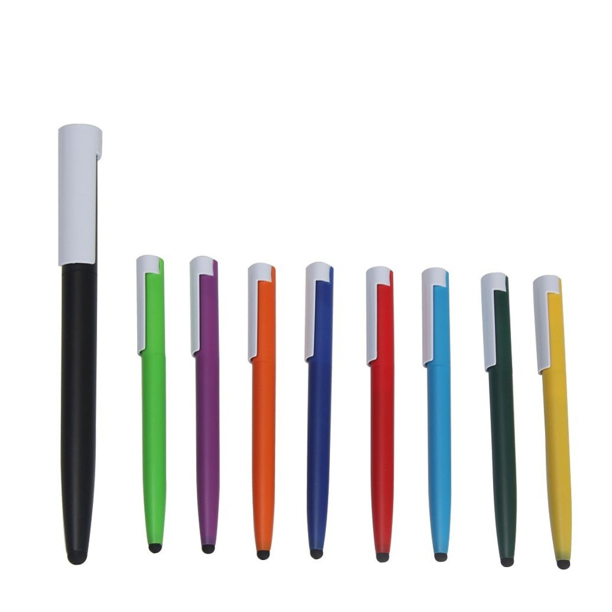 PLUMA PLÁSTICA DE CUERPO SLIM EN COLOR SÓLIDO