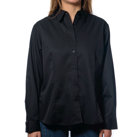 CAMISA LISA MANGA LARGA PREMIUM DE DAMA   