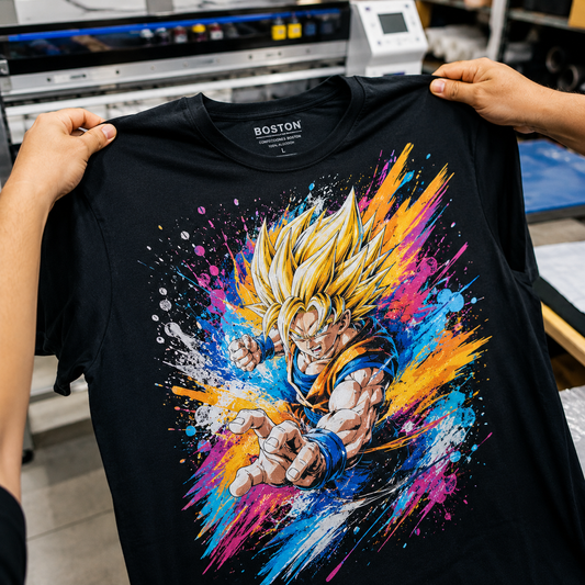 Estampado DTF textil en camiseta