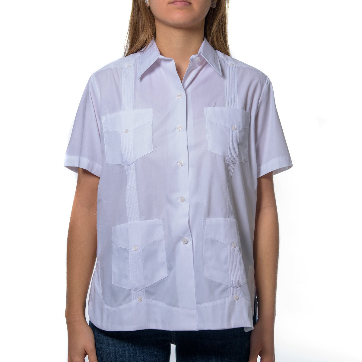 GUAYABERA MANGA CORTA DE MUJER