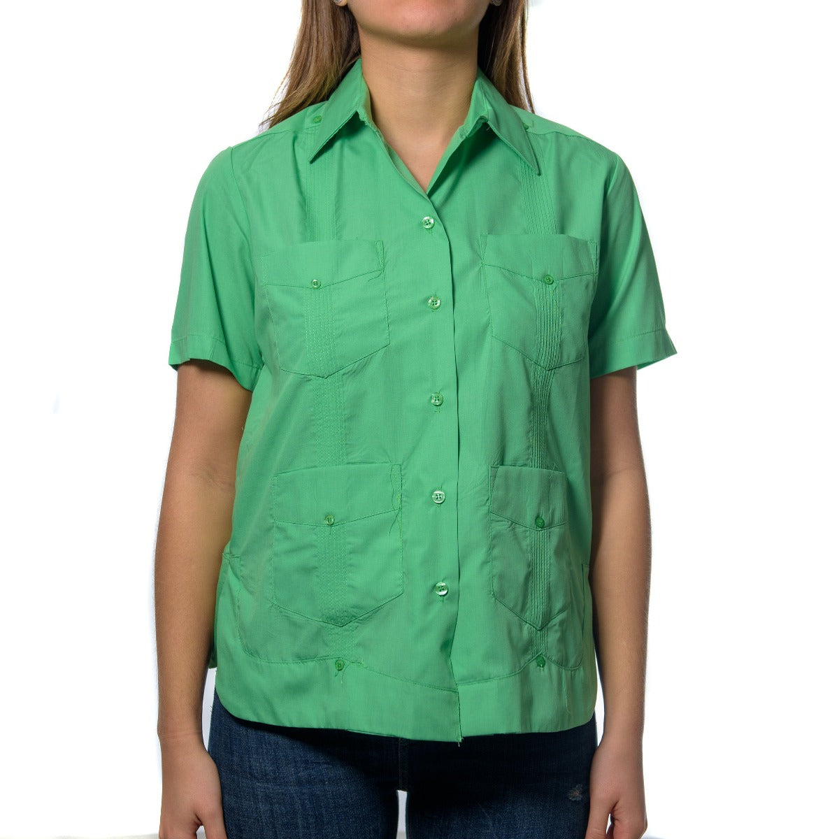 GUAYABERA MANGA CORTA DE MUJER