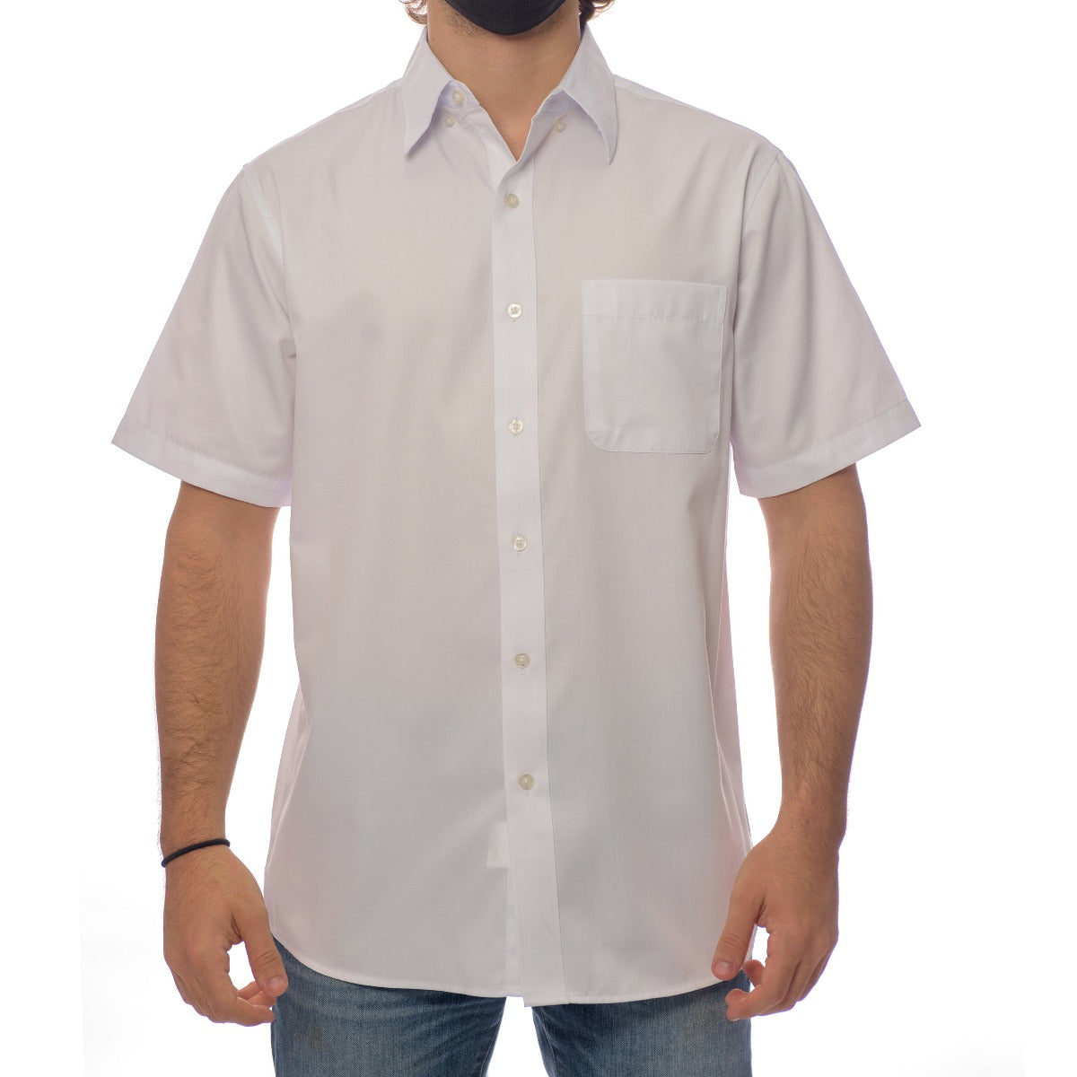 CAMISA LISA MANGA CORTA PREMIUM DE HOMBRE    